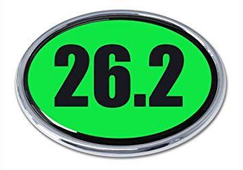 Green Oval Car Logo - 26.2 Emblem Parent (Green Oval): Automotive