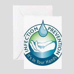 Infection Control Logo - Infection Prevention Greeting Cards - CafePress