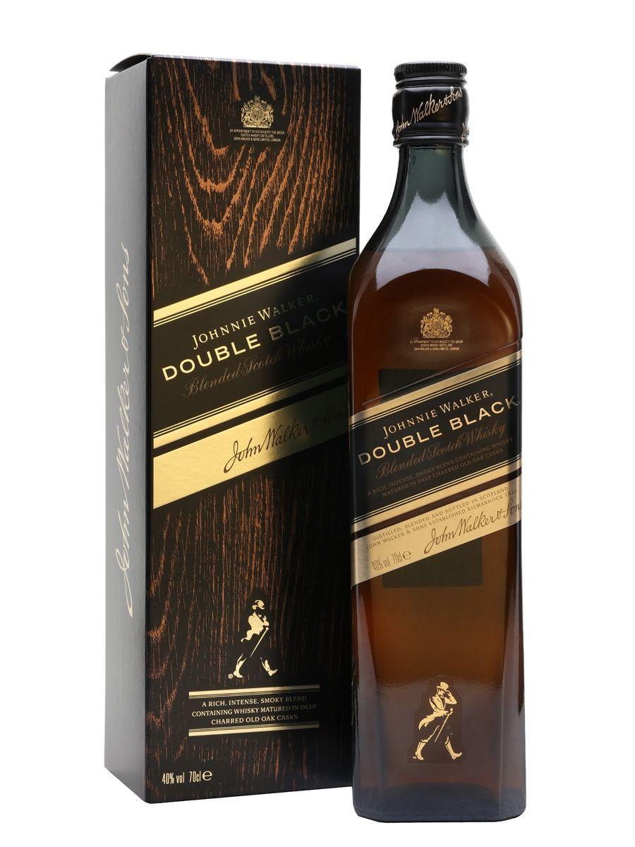 Whiskey Johnny Walker Logo - Johnnie Walker Double Black : The Whisky Exchange