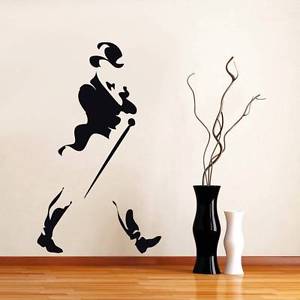 Whiskey Johnny Walker Logo - JOHNNY WALKER Logo Decal WALL STICKER Home Art ALL COLORS & SIZES
