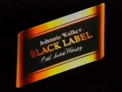 Whiskey Johnny Walker Logo - Johnnie Walker Black Label Old Scotch Whisky Sponsorship Advert for ...