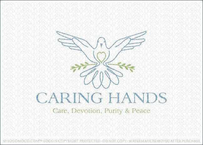 Hand Bird Logo - Readymade Logos for Sale Caring Hands | Readymade Logos for Sale