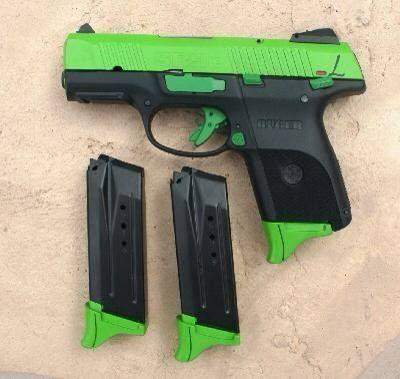 Green and Black Guns Logo - Neon green and black gun | Handguns | Firearms, Guns, Hand guns