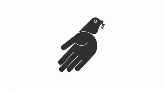 Hand Bird Logo - Best Logo Tom Balchin image on Designspiration
