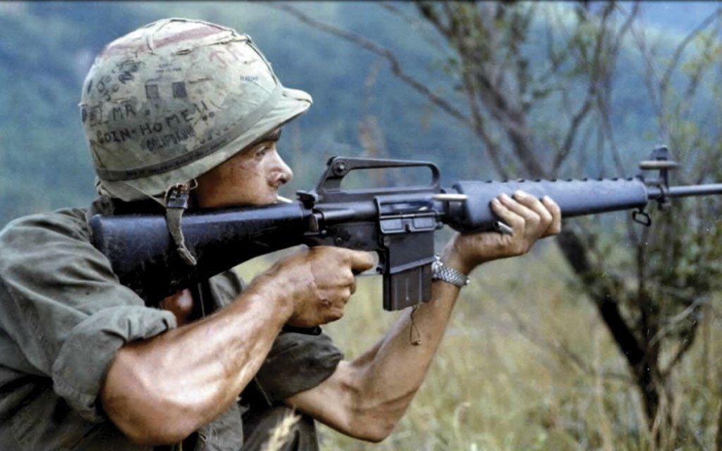 Green and Black Guns Logo - Green Jungle, Black Rifle; The M16 in Vietnam