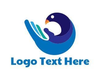 Hand Bird Logo - Logo Maker - Customize this 