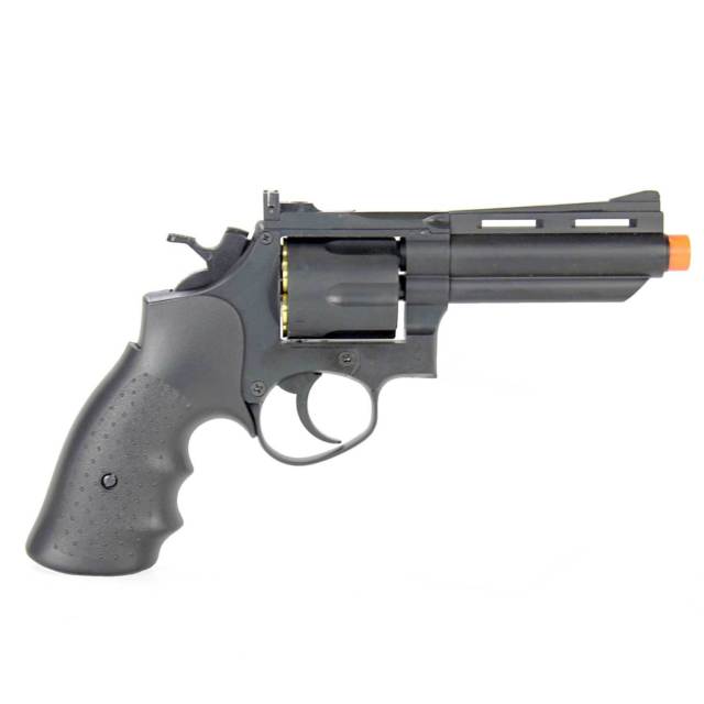 Green and Black Guns Logo - FPS HFC 357 Magnum Green Gas Metal Airsoft Revolver Pistol Gun