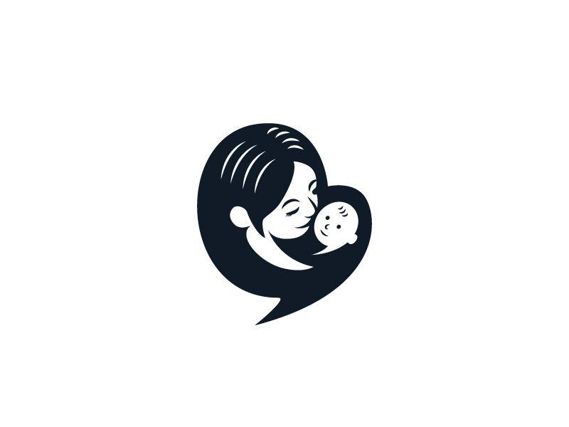 Mom and Baby Logo - Mom and baby logo by Yehezkiel Azizal | Dribbble | Dribbble