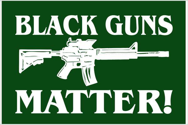 Green and Black Guns Logo - Black Guns Matter AR-15 2nd Amendment Poster | TeeShirtPalace