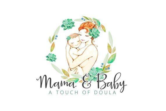 Mom and Baby Logo - Mom Baby logo Mom and baby Daughter logo Mommy logo Infant | Etsy