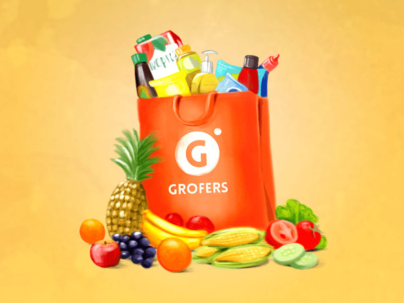 Grofers Logo - Grofers Delivery Bag by Nitesh Jemni | Dribbble | Dribbble