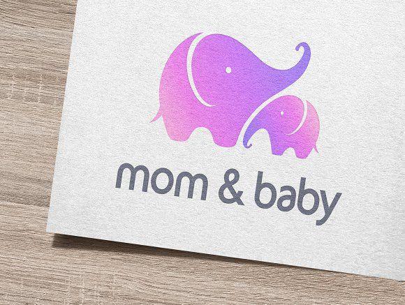 Mom and Baby Logo - Mom & Baby Logo Logo Templates Creative Market