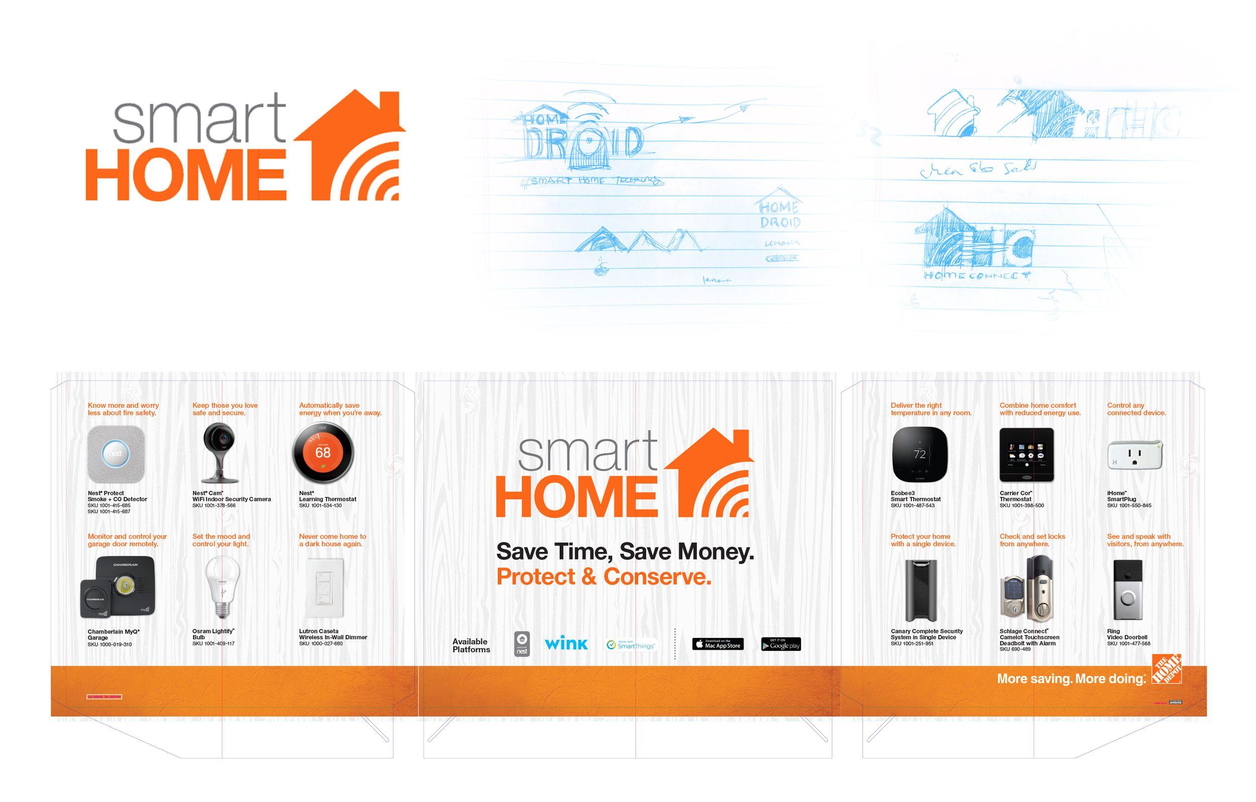 Smart Home Logo - Home Depot | Smart Home Logo | AM Creative Group