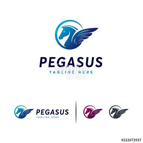 Flying Pegasus Logo - Pegasus logo designsconcept vector, Flying Horse logo, Unicorn