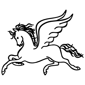Flying Pegasus Logo - Pegasus the flying horse result: 160 clipart for Pegasus