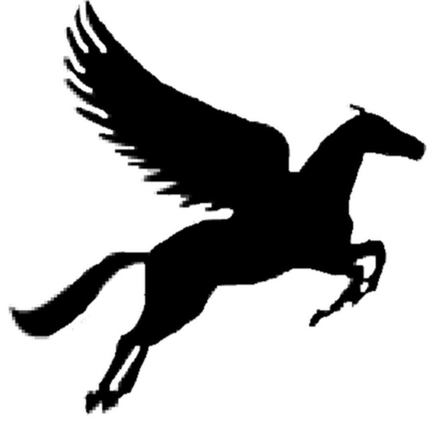 Flying Pegasus Logo - Flying Pegasus Silhouette. pegasus silhouette flying stock vector