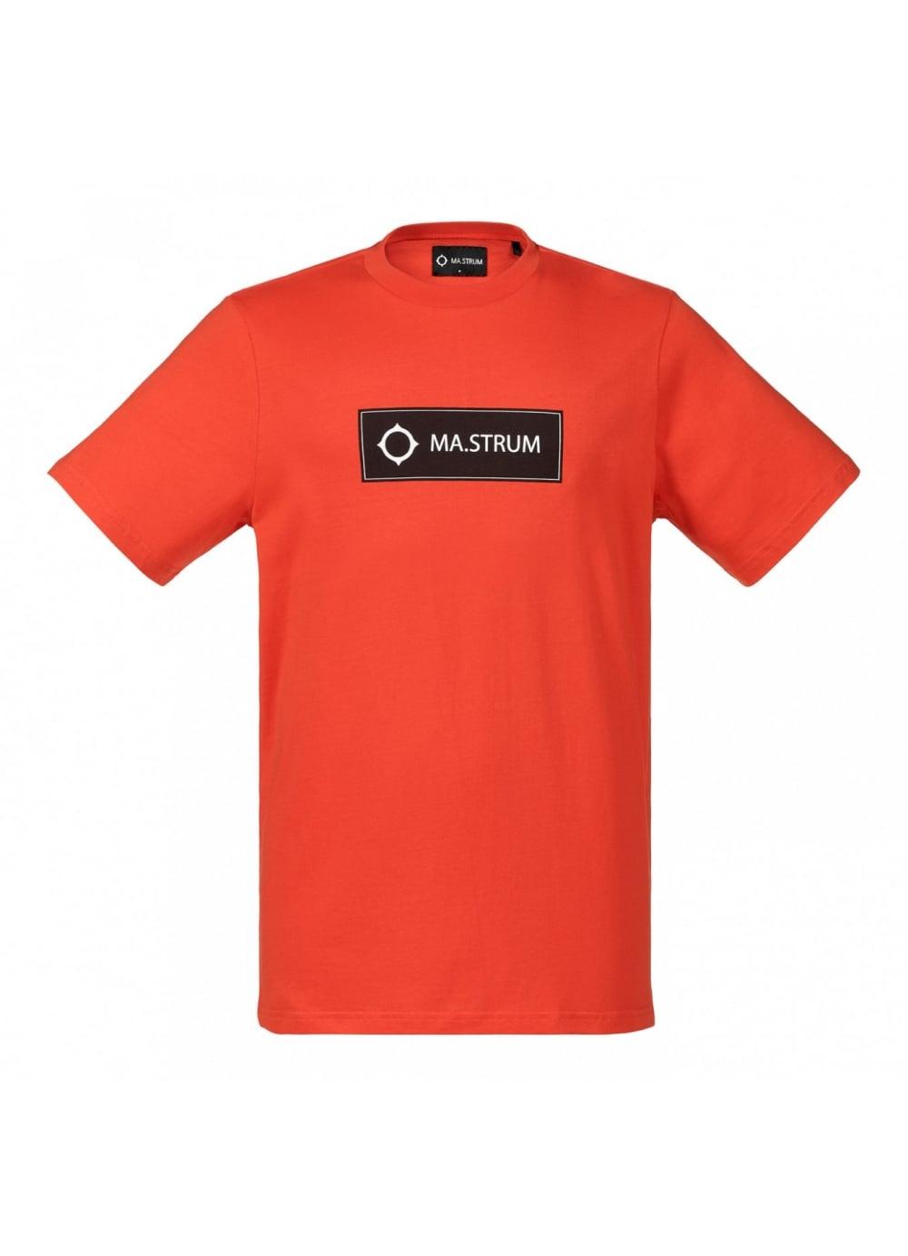 Orange Clothing Logo - Mastrum Icon Box Logo Tee in Orange
