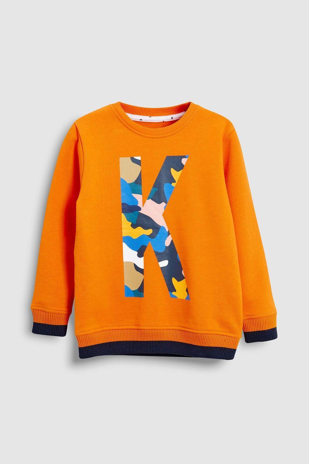 Orange Clothing Logo - Kimba Kids by Kimberley Walsh Orange K Logo Sweatshirt – Kimba Clothing