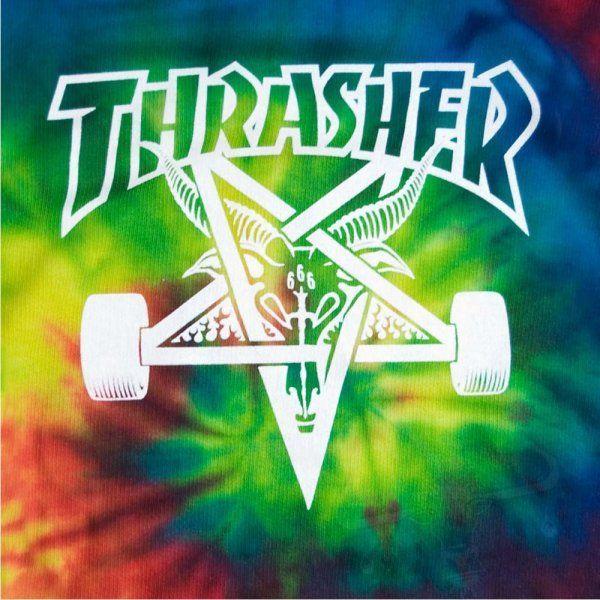 Cool Thrasher Logo - Tie Dye #thrasher | Skating Image | Thrasher, Skate art, Thrasher ...