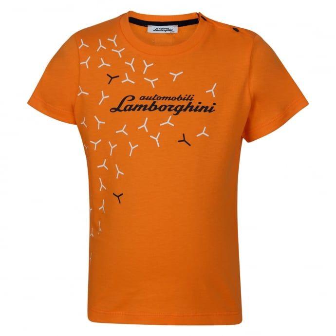 Orange Clothing Logo - Lamborghini Baby Boys Orange Logo T-Shirt - Lamborghini from ...