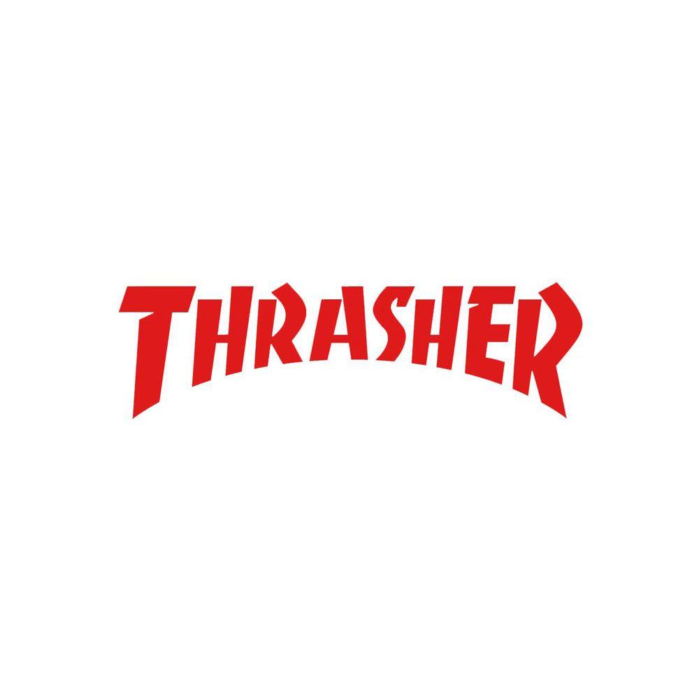 Cool Thrasher Logo - Thrasher Logo Die Cut Sticker Red 2.125' x 5.75'
