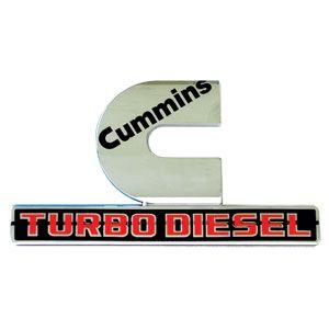 Cummins Turbo Diesel Logo - CUMMINS TURBO DIESEL OEM Chrome Fender Emblem