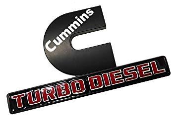 Cummins Turbo Diesel Logo - Yuauto Cummins Turbo Diesel Car Emblems, 3D Decal Badges