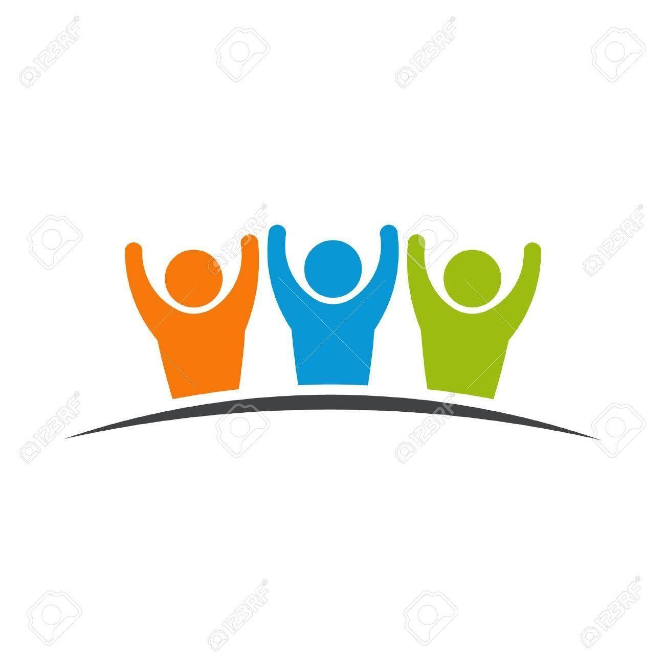 What Are 3 People as a Logo - Teamwork group of 3 people friendshipRF Business Logos