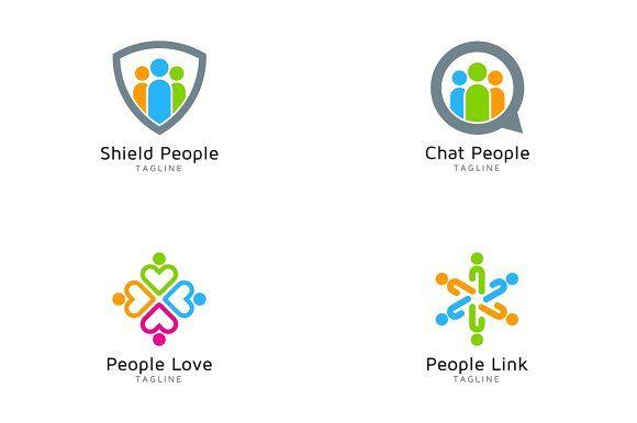 What Are 3 People as a Logo - People Logo Bundle Logo Templates Creative Market