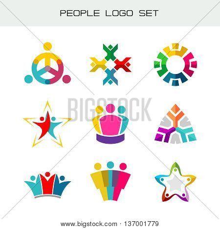 What Are 3 People as a Logo - Happy Children | Vector Graphics | Everypixel