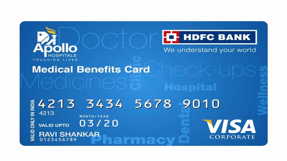 HDFC Bank Logo - HDFC Bank launches prepaid medical card with Apollo Hospitals
