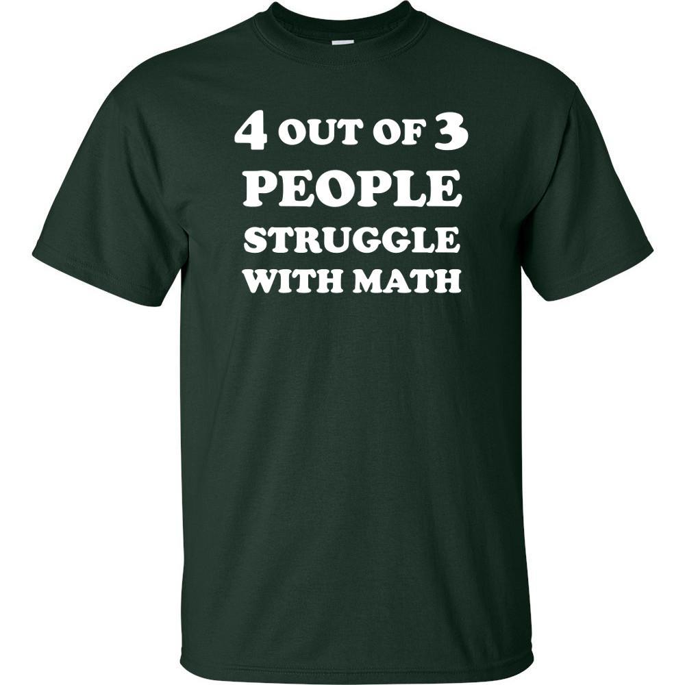 What Are 3 People as a Logo - Out Of 3 People Struggle With Math White Logo Kids T Shirt
