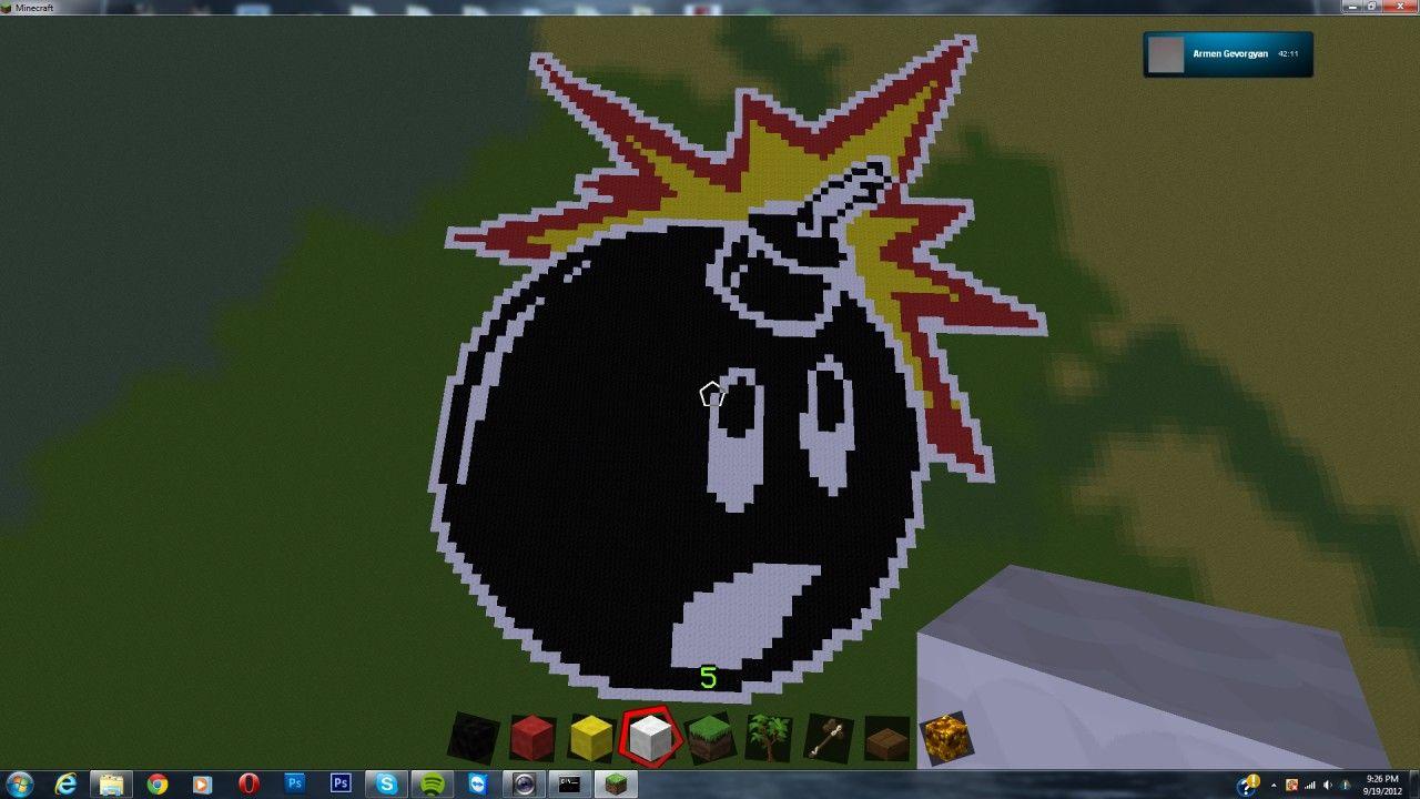 Hundreds Art Logo - The Hundreds Bomb Pixel Art Minecraft Project