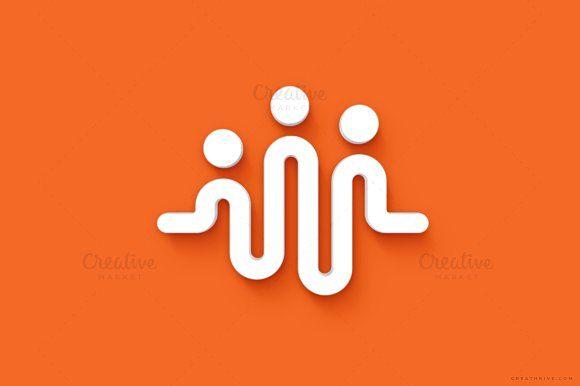 What Are 3 People as a Logo - People Connect Logo Logo Templates Creative Market