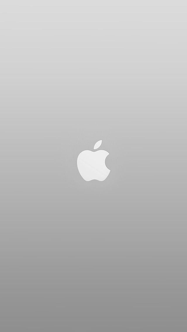 Grey Apple Logo - Logo Apple White Minimal Illustration Art Color Gray. Apple