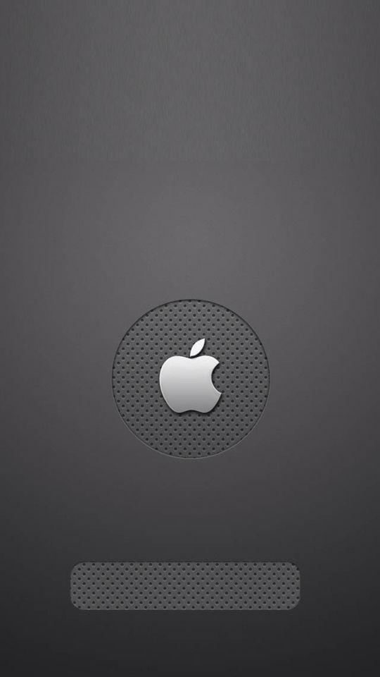 Grey Apple Logo - TAP AND GET THE FREE APP! Lockscreens Locked Unicolor Metallic Grey