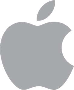 Grey Apple Logo - Apple Logo Vector (.AI) Free Download