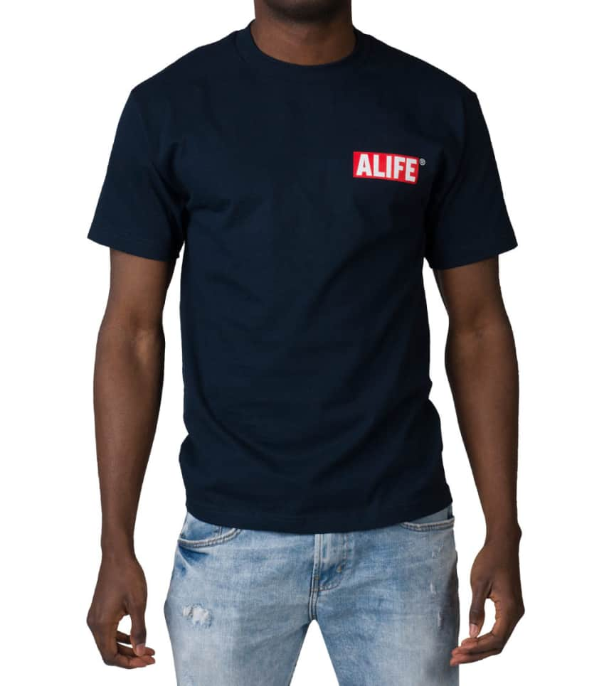 Alife Box Logo - Alife Box Logo Tee (Navy) - AL002297-NVY | Jimmy Jazz