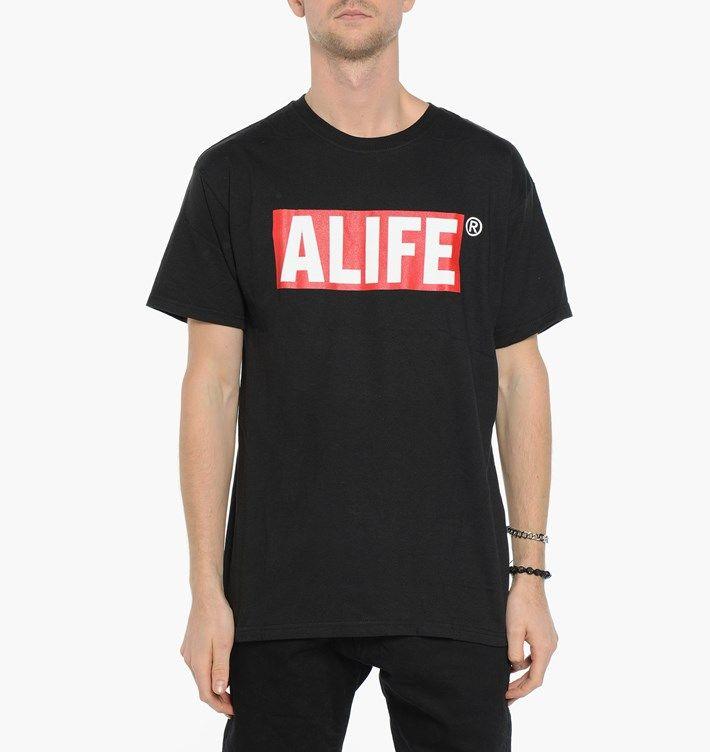 Alife Box Logo - Alife Box Logo Tee Blk | Black | Short Sleeve | Box Logo Tee Blk ...