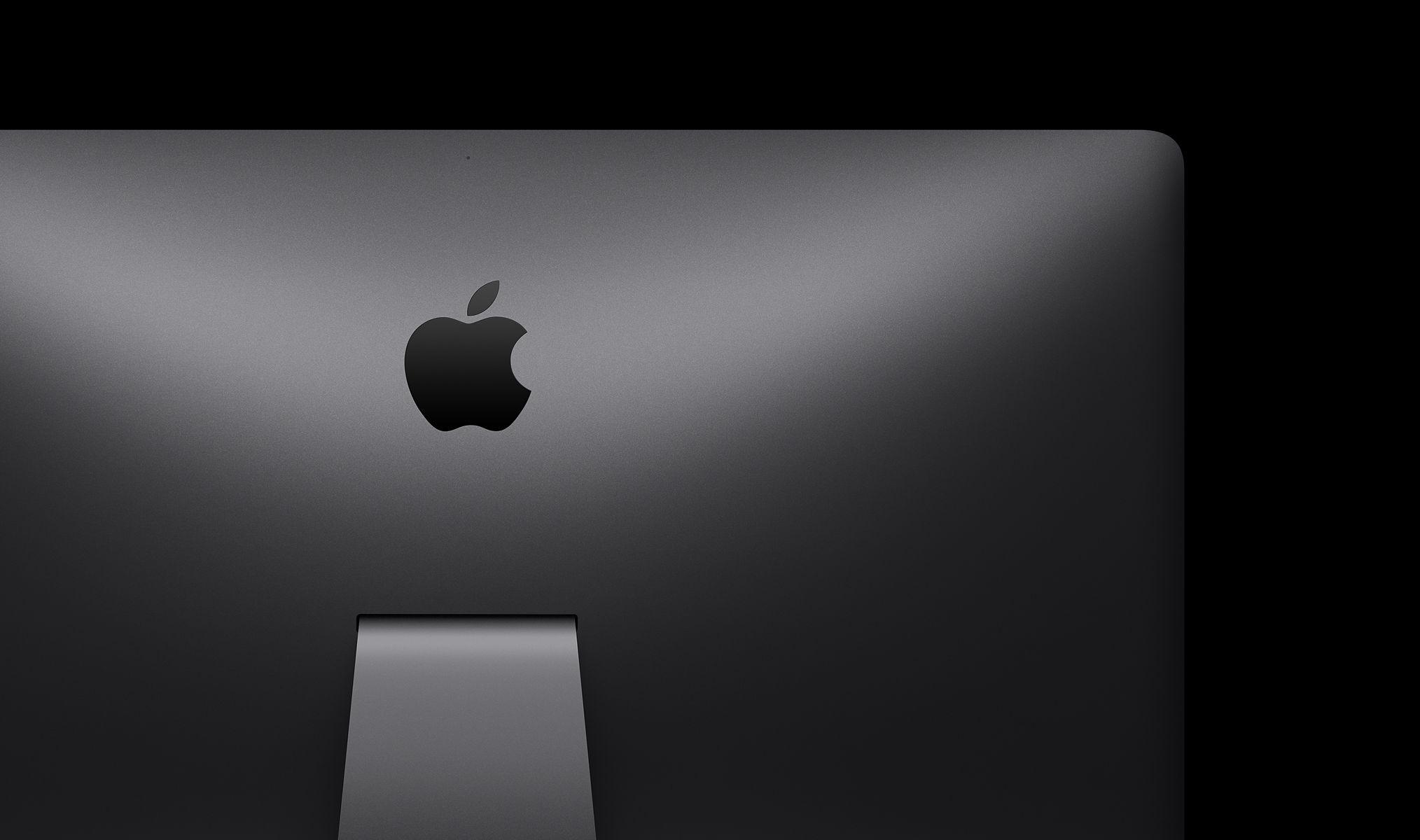 Grey Apple Logo - Apple iMac Pro Space Grey Back with Apple Logo - Mac Prices New Zealand