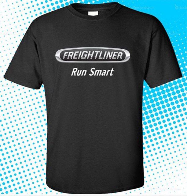 Freightliner Truck Logo - New Freightliner Smart Truck Logo Men's Black T Shirt Size S to 3XL