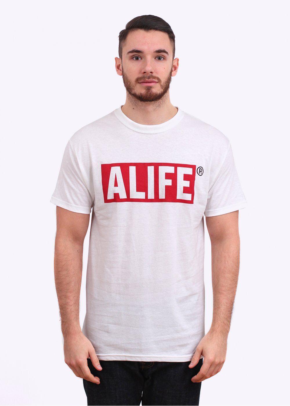 Alife Box Logo - ALIFE Box Logo Tee - White