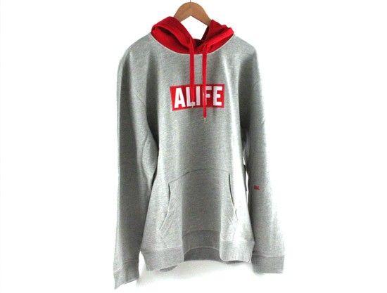 Alife Box Logo - ALIFE Box Logo Hoody (Gray) - Alife - apparel - hoodies