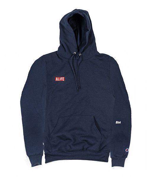 Alife Box Logo - ALIFE® BOX LOGO HOODIE [NAVY] | Beatgear | Pinterest | Box logo, Box ...