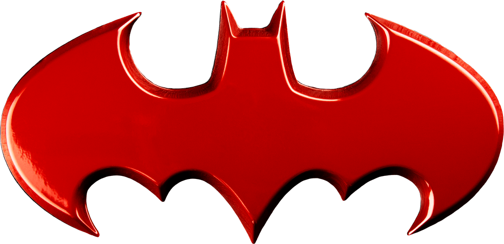 Red Chrome Logo - Batman Logo Red Chrome Premium Fan Emblem