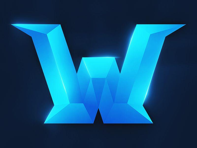 Blue w Logo - W