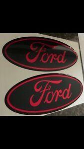 Red Chrome Logo - Details about Ford Focus zetec FL model gel badges white with red Chrome  Logo x3