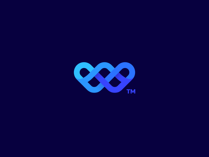 Blue w Logo - 7gone.com - Letter W logo