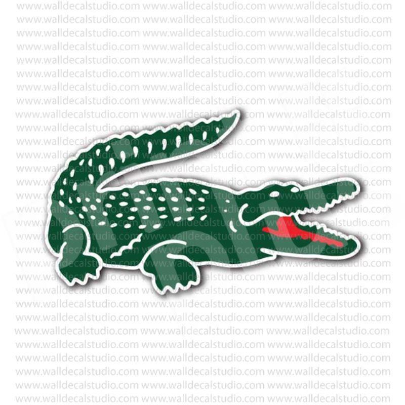 Clothing Brand with Alligator Logo - Lacoste Crocodile Clothing Brand Sticker. Popular Stickers in 2019