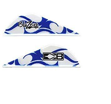 Blue w Logo - Blazer Arrow Vanes (Bohning) Blue Flame W/Logo Pkg/50 by Blazer ...
